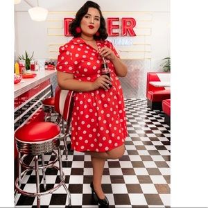 🅽🅴🆆 Loungefly Stitch Shoppe Coca Cola “Desy” Dress